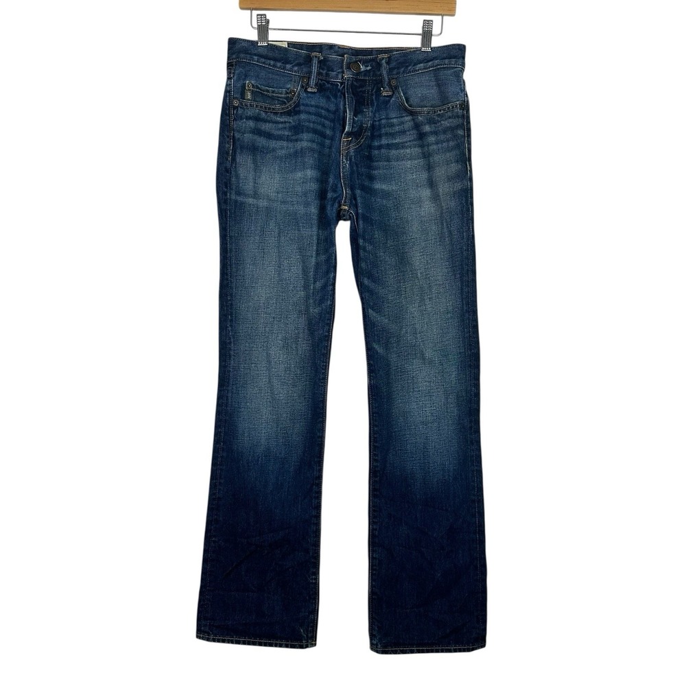 Abercrombie & Fitch A&F Jeans Womens 29x32 Medium Wash Straight Leg Button Fly